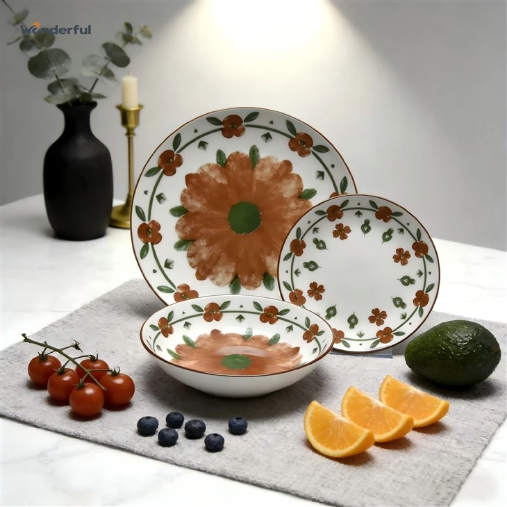 Wonderful Pastel Floral Ceramic Tableware Set price